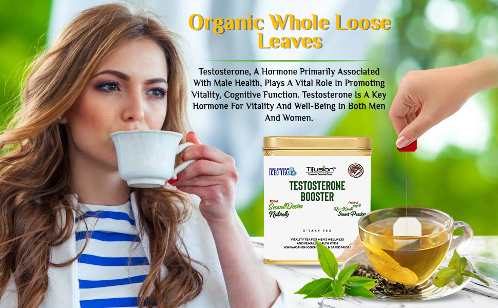 Tifusion Vitality Booster Tea For Men and Women Health With Gokhshuru
