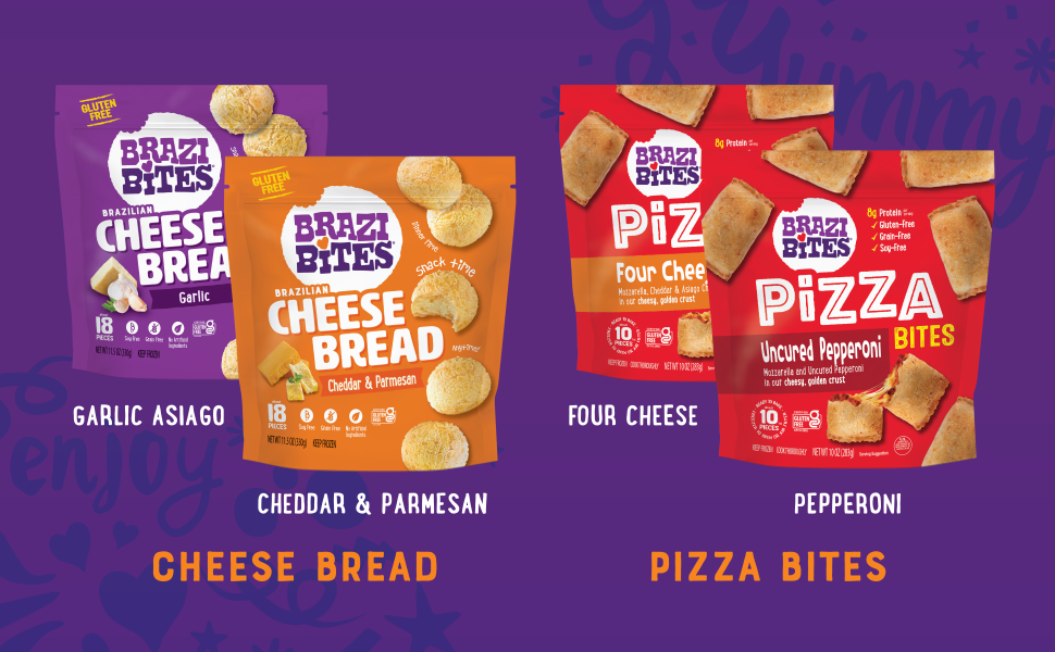 cheese bread and pizza bites