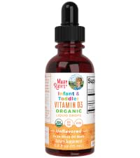 Infant &amp;amp;amp; Toddler Vitamin D3 Drops, Unflavored, Org, 0.5 oz