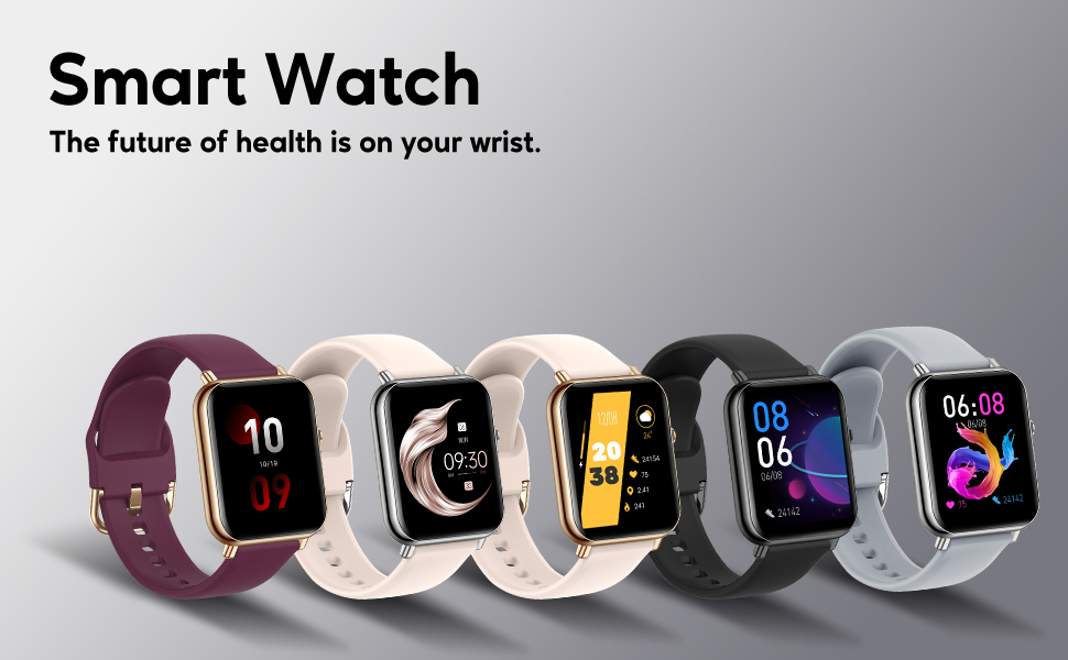 ASWEE Smart Watch, Fitness Tracker with 24/7 Heart Rate, Blood Oxygen