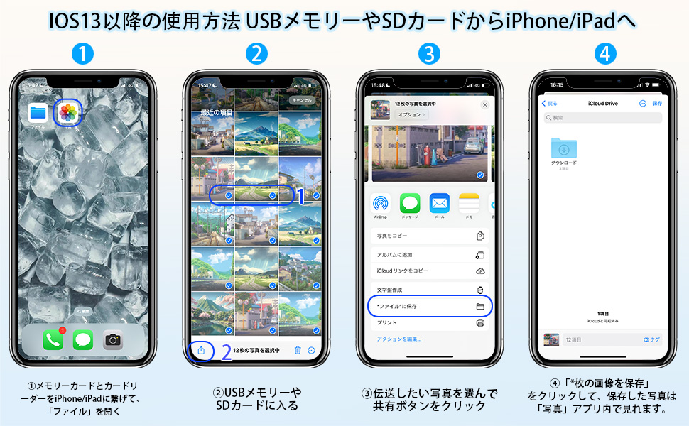 How to transmit data from USB Flash Drive SD card TF card to iOS devices