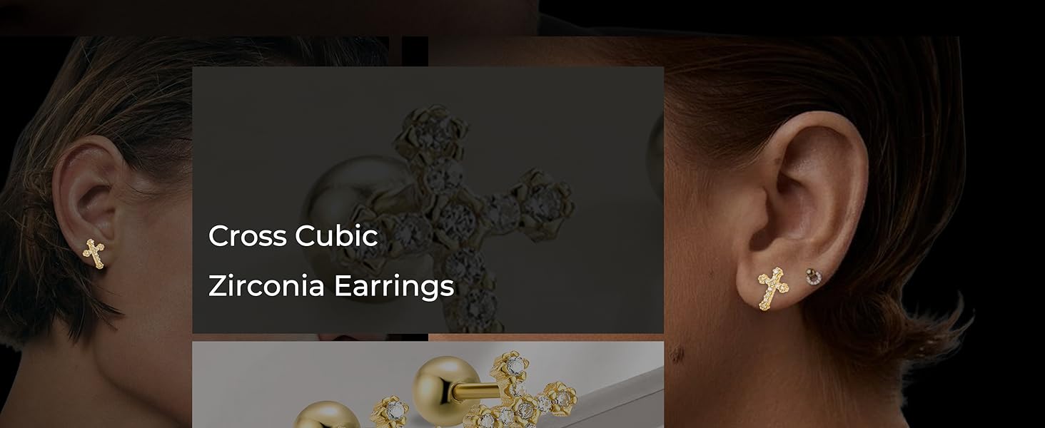 Cross Earrings