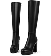くりちゃん【美品】Platform Long Boots Amazon.com | Women's Platform Chunky High Heel Thigh High