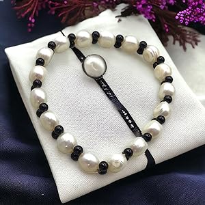 Steinfixx perlen onyx Armband Bergkristall Schutz Trauer  Ruhe Geschenk Aufmerksamkeit Kleinigkeit