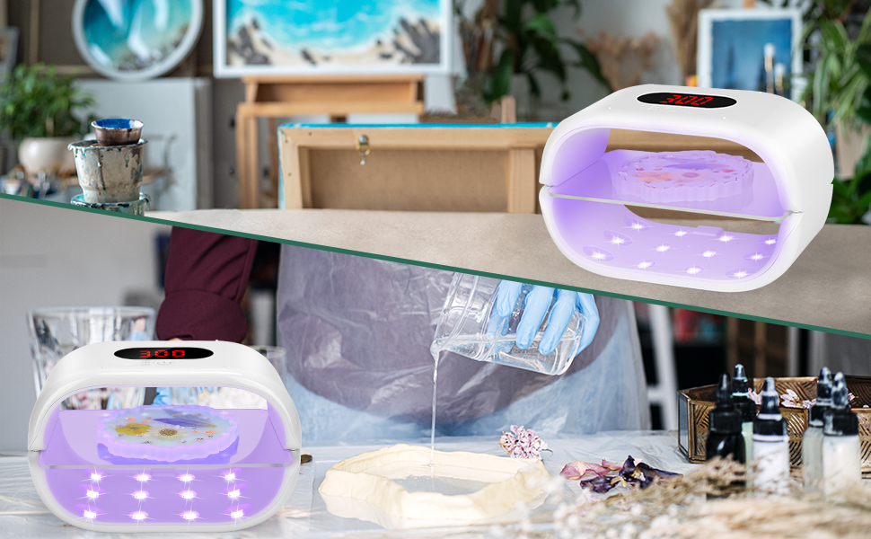 Amazon.co.jp: Winartton UVライト レジン用、両面UVレジン