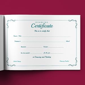 A3 Drawing Book Certificate
