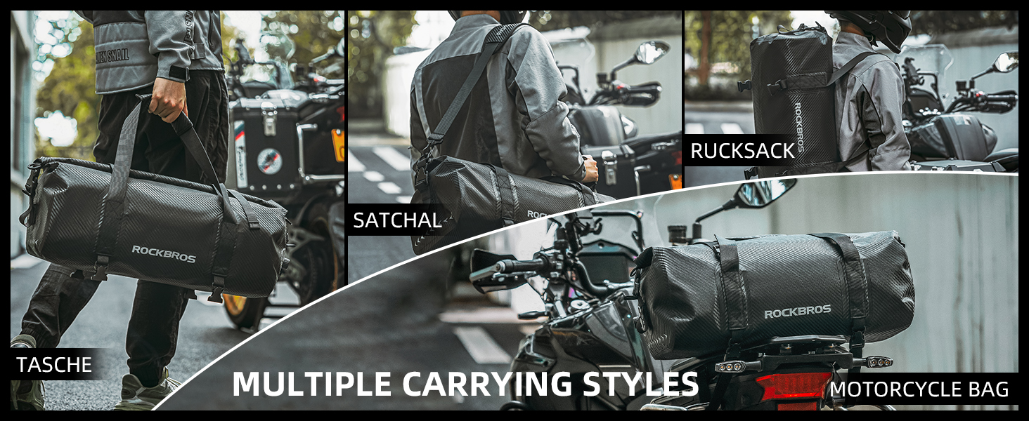 Motorcycle travel dry duffel bag
