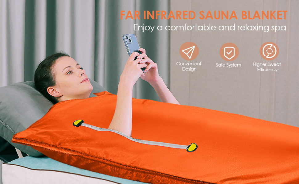 RELOIVE Far Infrared Sauna Blanket Heating Detox with
