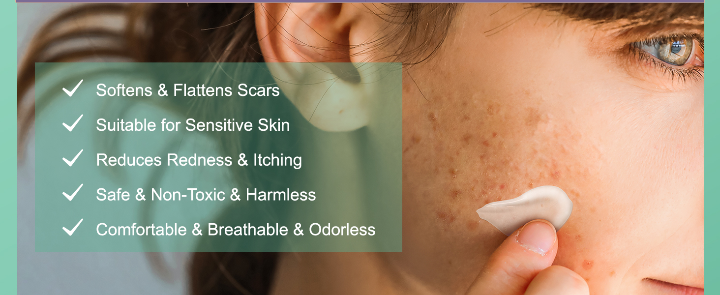 Softens and Flattens Scars