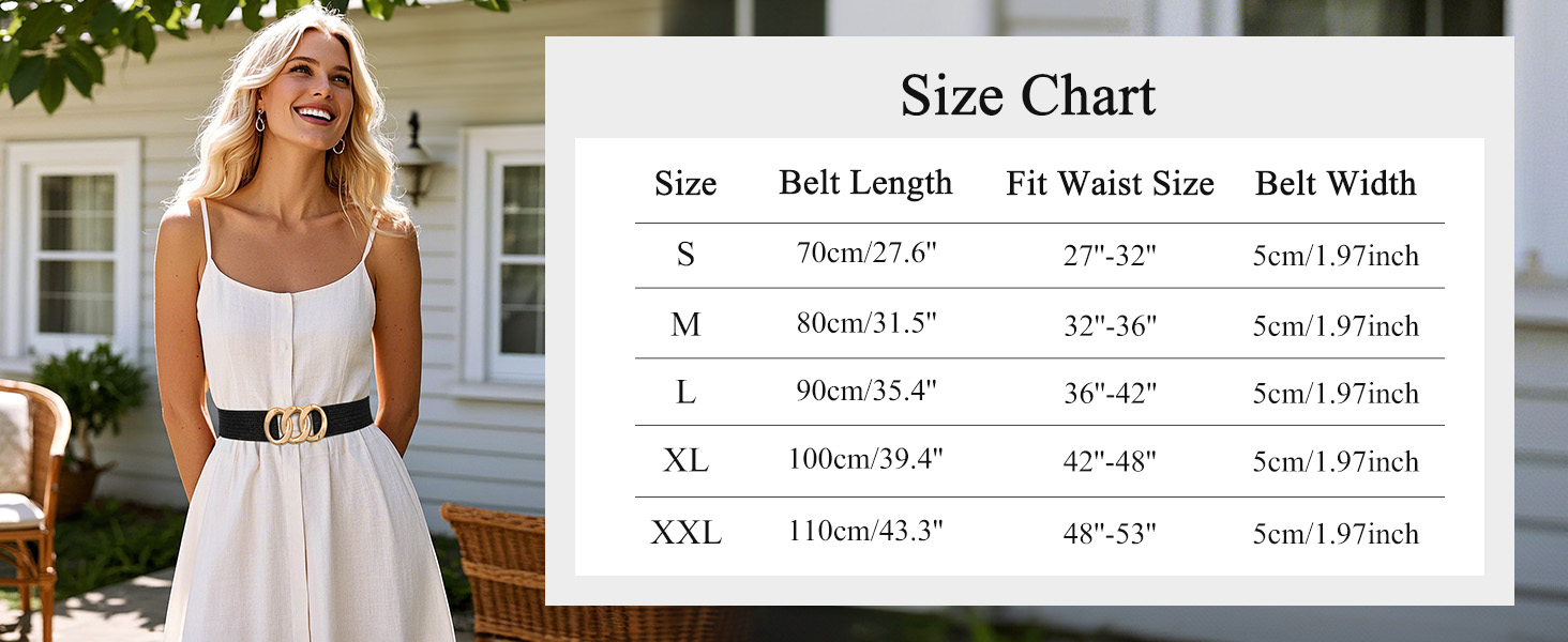 Stretch Woven Belt for for Dress