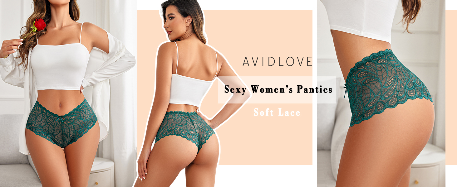 green lace panties for women sexy 