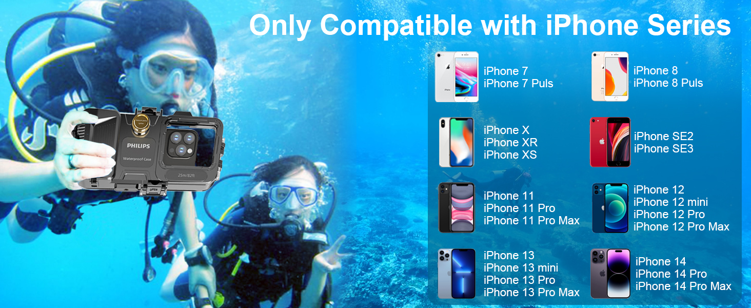 Philips Underwater Diving Phone Case [Operated Underwater] Photo Video