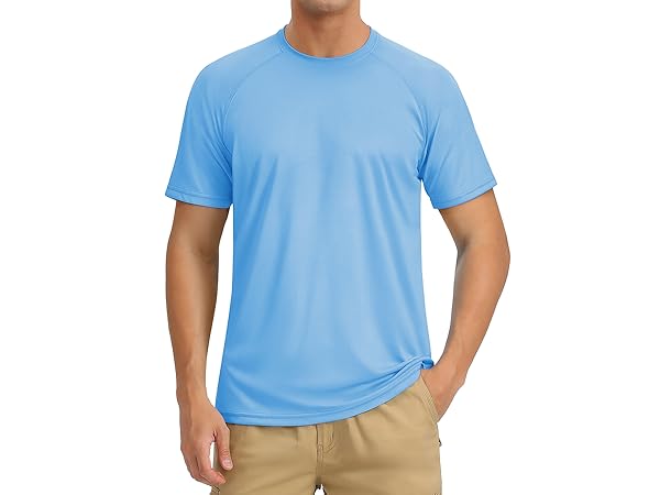 TACVASEN Men's UV Protection Shirts Long Sleeve Shirts UV