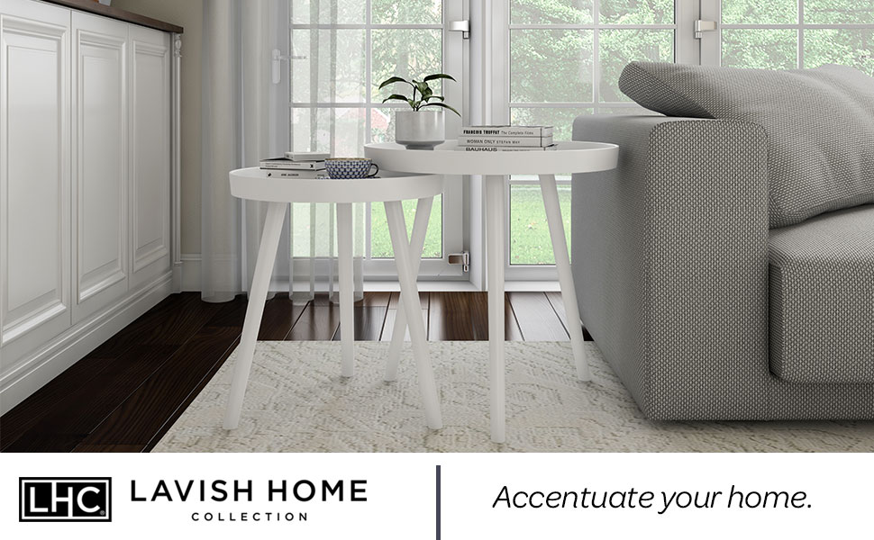 Lavish Home Contemporary Decor and Home Accent Table with