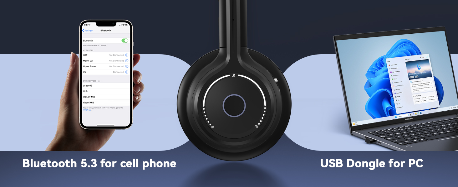 connected with two devices