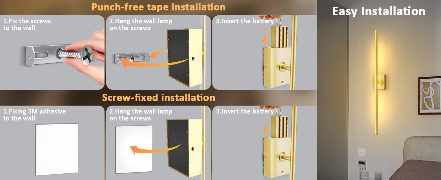 Battery Operated Wall Sconces