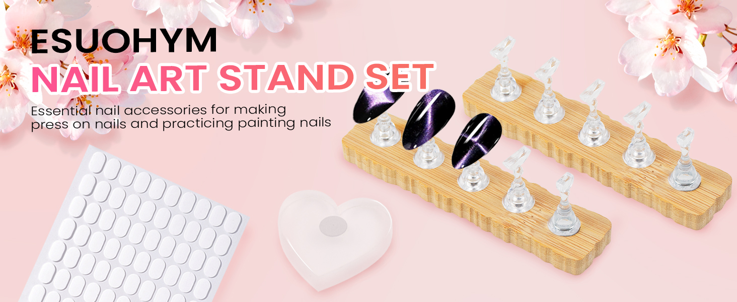 nail art supplies acrylic nail stand holder for painting fake nail display gifts  Valentines Day