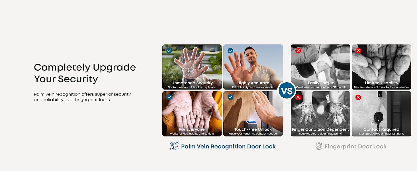 eufy palm vein recognition with superior security and reliability
