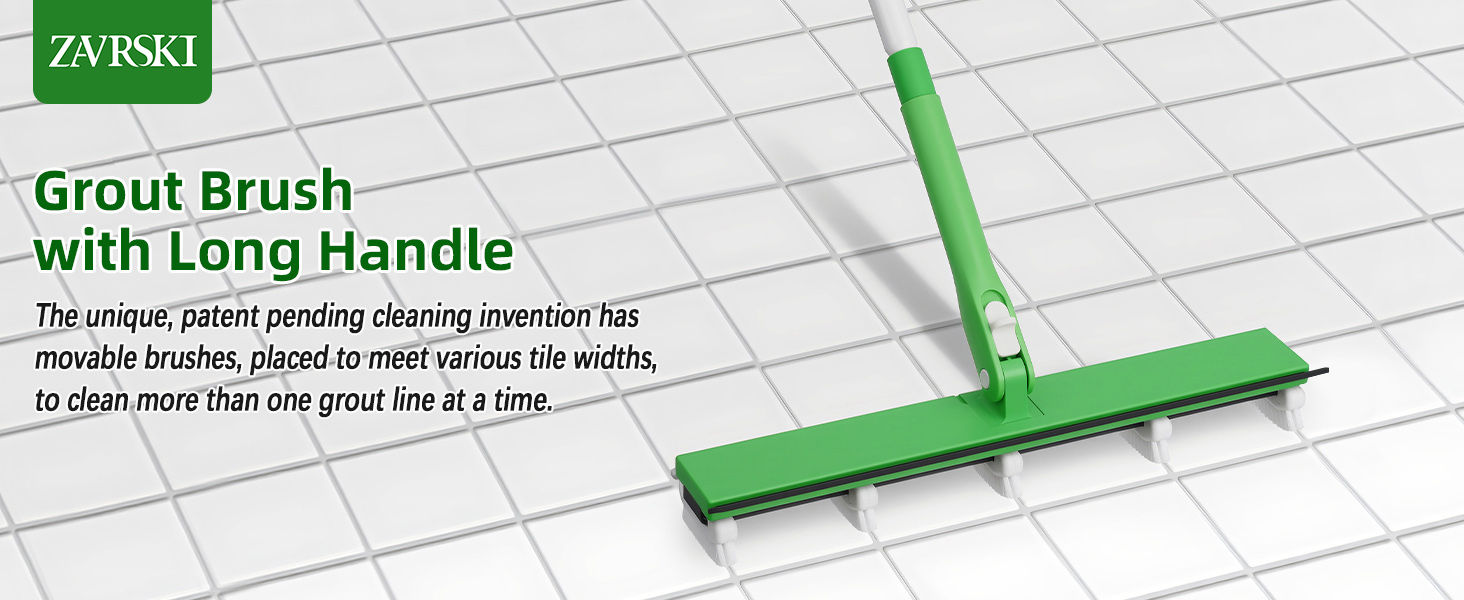 grout brush with long handle