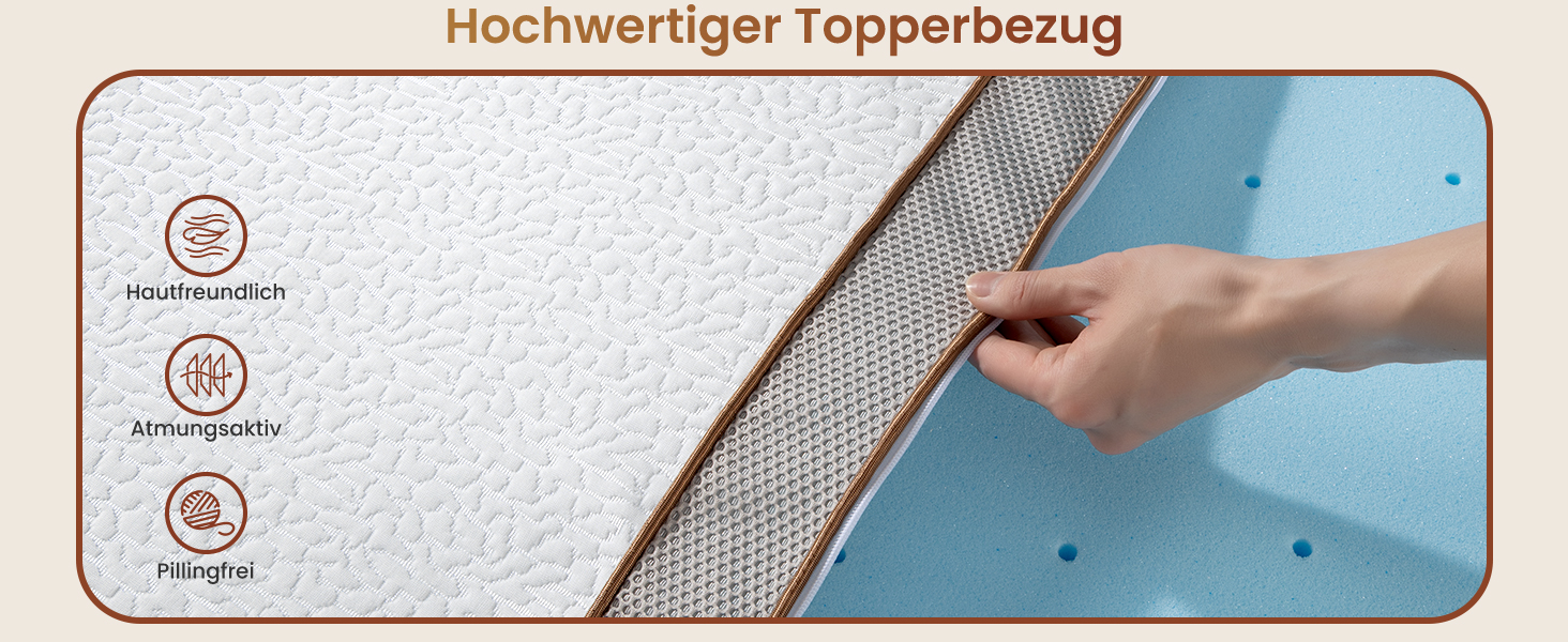 Bezug mit Reißverschluss