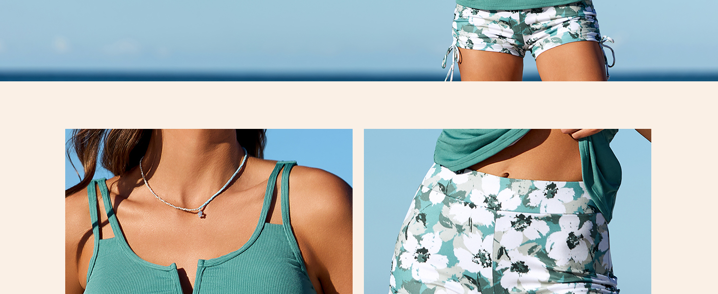 tankini with shorts