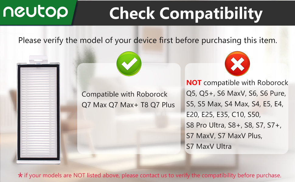 Neutop Replacement Filters Compatible with Roborock Q5 Pro