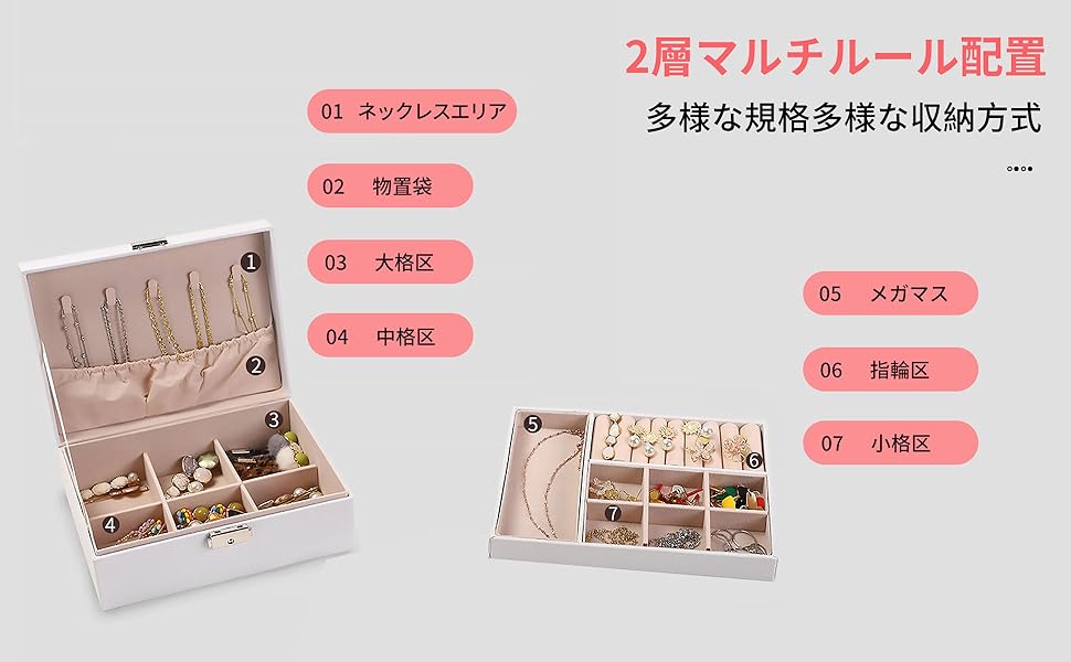 アクセサリーボックス Amazon｜ジュエリーボックス 【JB-101】[シンビ ホテル 小物入れ