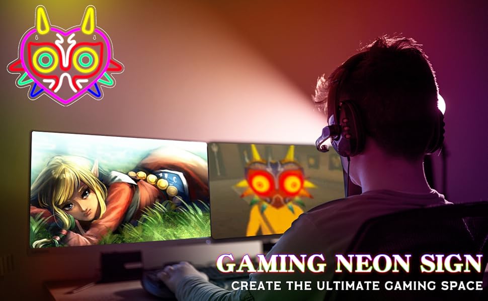 Majora&#39;s Mask Neon Sign