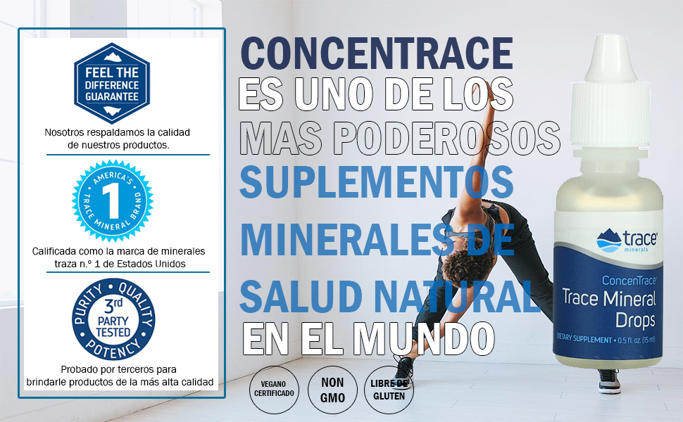 Trace Minerals Traza ConcenTrace Drops 1/2 fl oz 15 ml Pack de 2