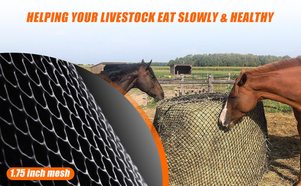 6x6Ft Round Bale Hay Net