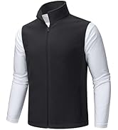 TACVASEN Men's Fleece Vest Zip Up Lightweight Vests Outerwear with Pockets Winter Warm Sleeveless...