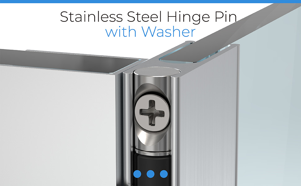 Shower Door Stainless Steel Hinge Pin fits for Framed Shower Door with