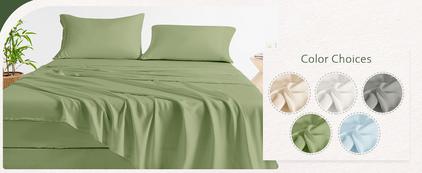 LONAVA 100% viscose derived from bamboo sheets 4 pieces cooling set