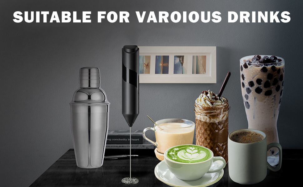 Gouuixz Milk Frother, Milk Frothers Handheld Electric with High Power