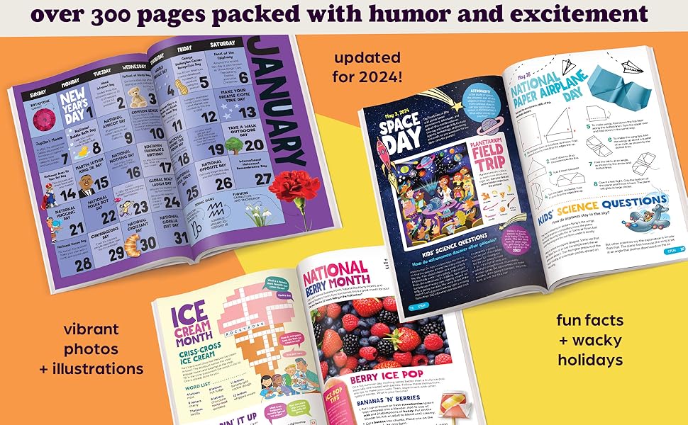 The 2024 Almanac of Fun A Year of Puzzles, Fun Facts, Jokes, Crafts