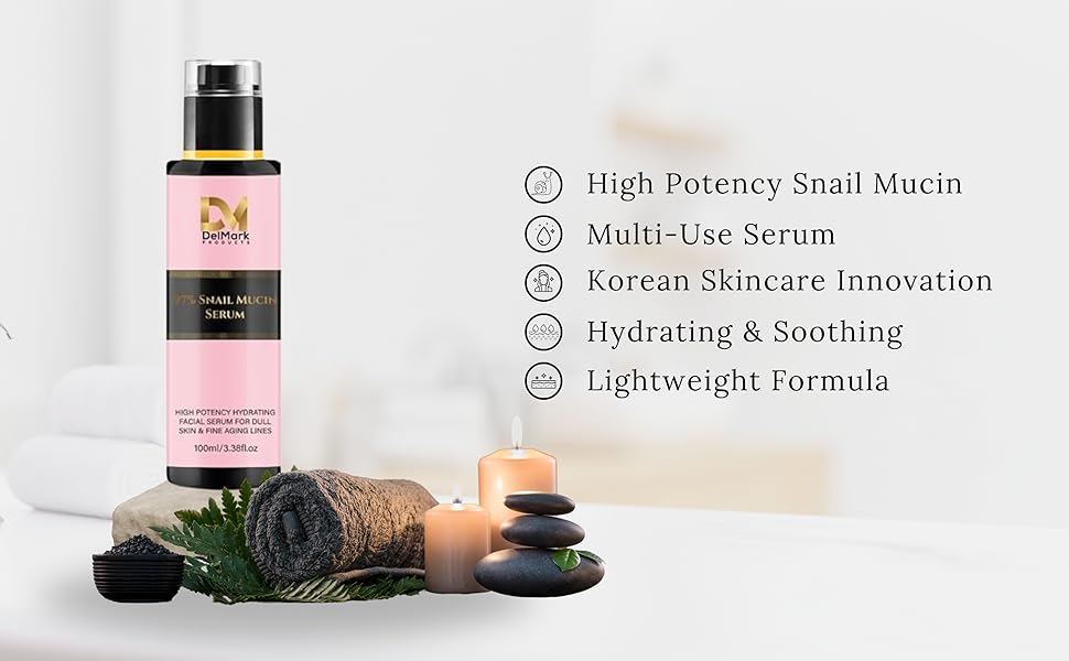 image showing snail mucin benefits like its high potency and multi usage making it soothing