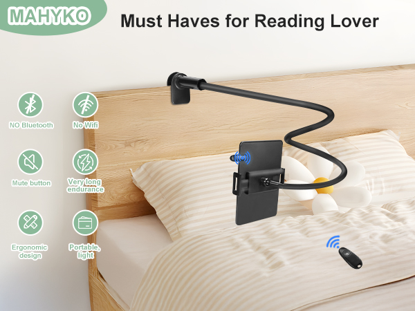 kindle holder with remote page turner