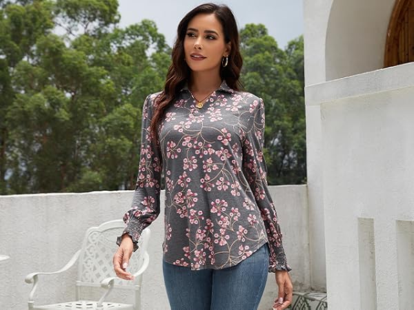 トップス agawd select Hem Rubber Blouse DKDK01624_14_D4EAG505_H3F_ALT1