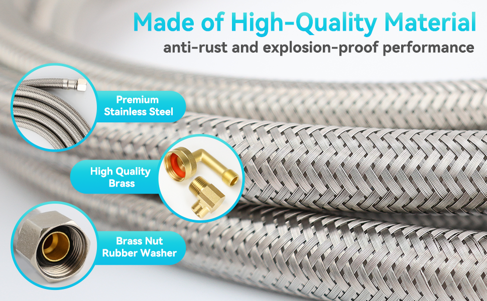 Premium Stainless Steel Braided Dishwasher Hose ki