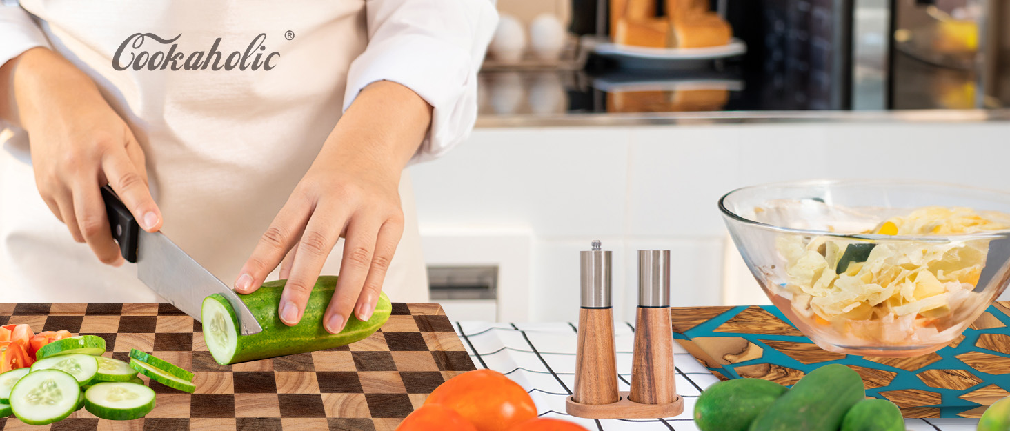 Salt Shaker and Pepper Grinder with Tray
