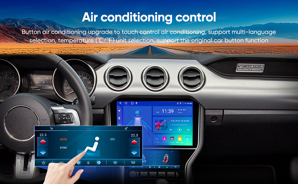 Amazon.com: 11.5 Inch Wireless CarPlay Android Auto Screen for Ford ...
