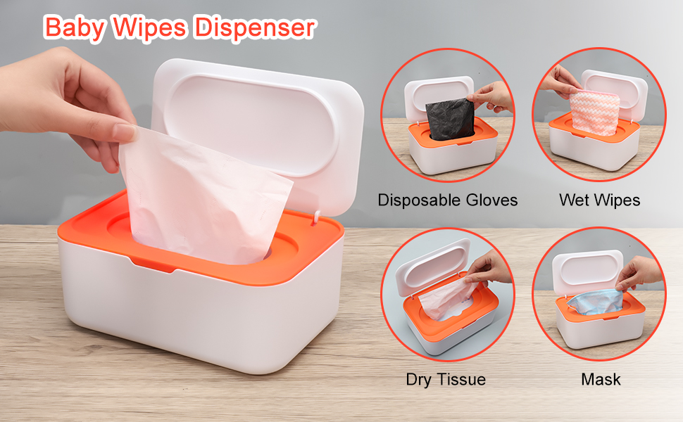 Fuyamp 2PCS Wet Wipes Dispenser Box, Wipes Dispenser Case Baby Wipes