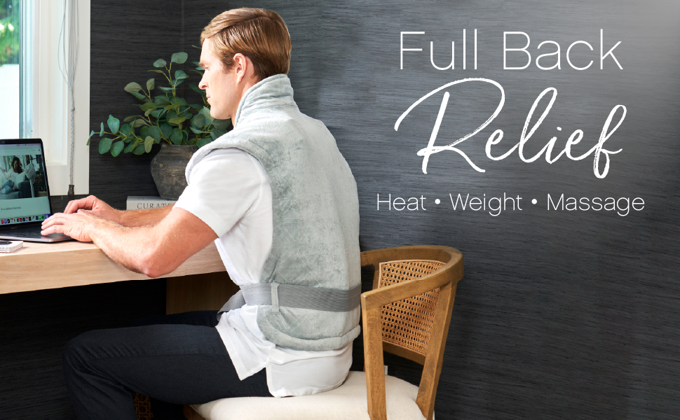 Pure Enrichment® WeightedWarmth™ 3in1 Back & Neck Heating