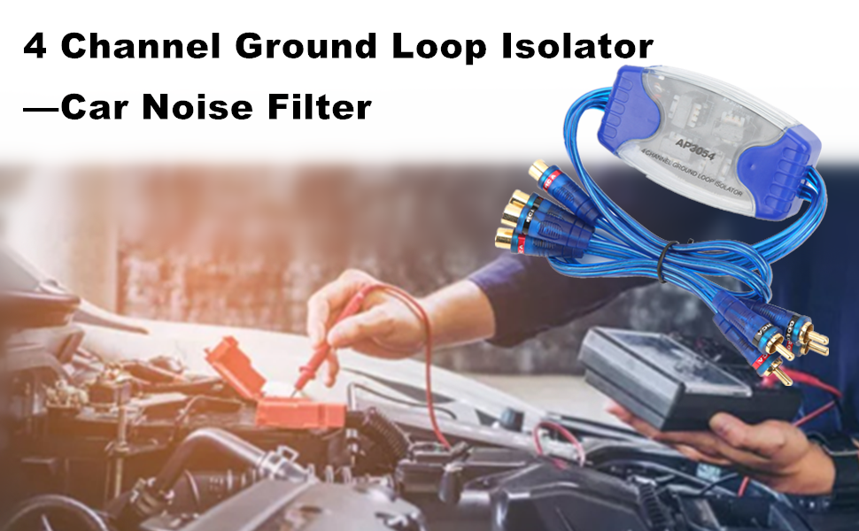 Aramox Car Noise Filter, Universal Ground Loop Isolator