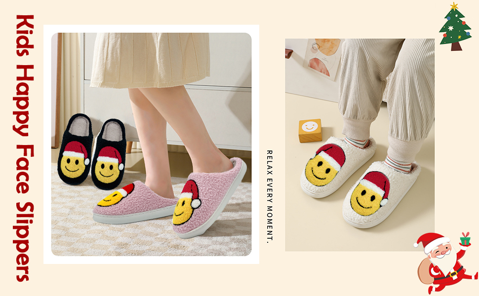 kids warm winter slippers