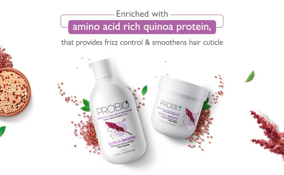 Best Results: Follow the entire 3-step regime - Use with Godrej Professional Quinoa Smooth Hair Mask