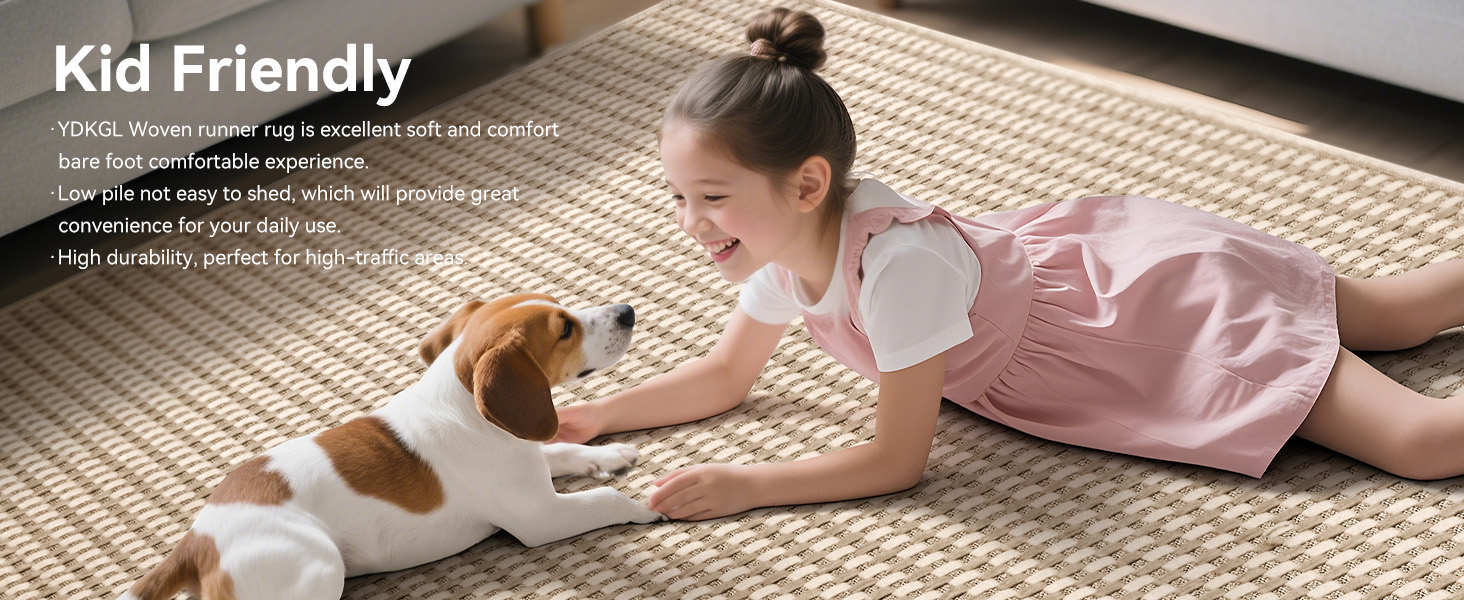 Boho Woven Washable Area Rug 6x9 5x7ft  Non Slip Area Rugs Hall Entry Rug Carpet Bedroom Living Room