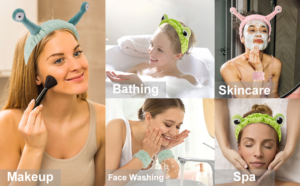 spa headband makeup headband skin care headband face wash headband