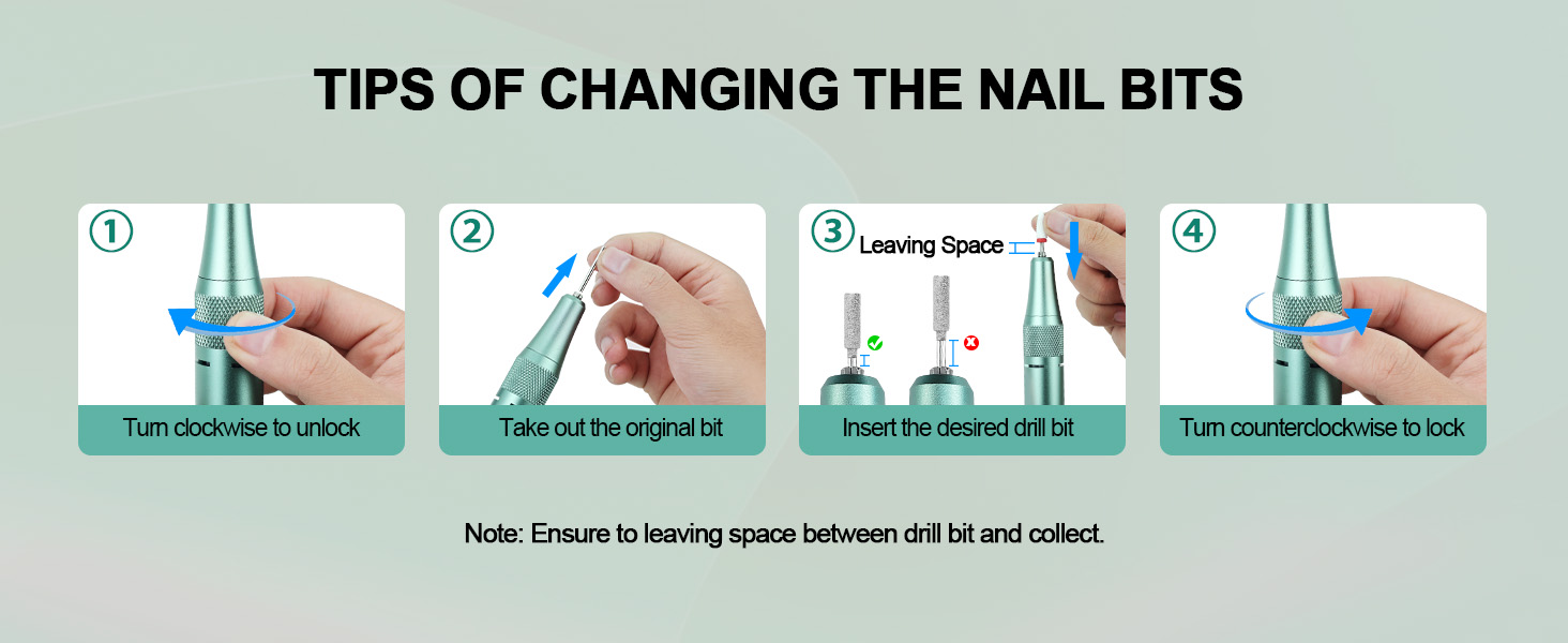 Rechargeable Nail Drill