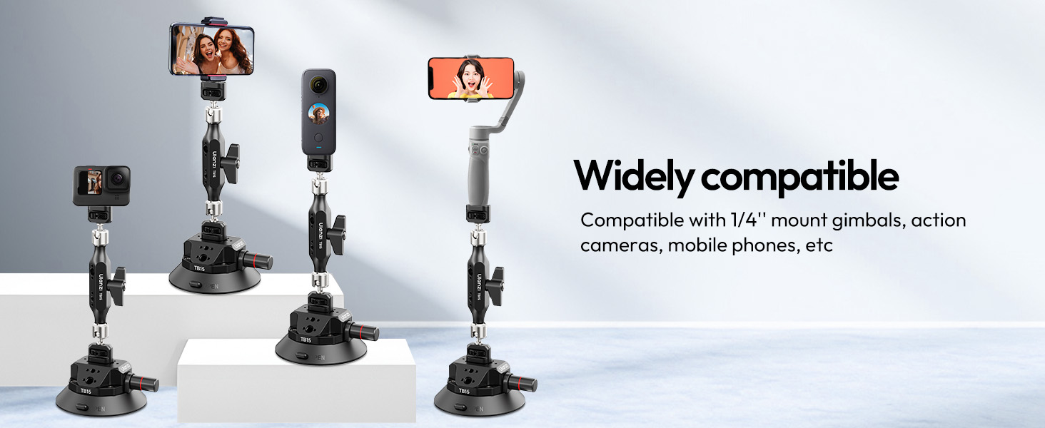 suction cup mount for dji osmo pocket 3 iphone camera car mount  vlog camera car mount